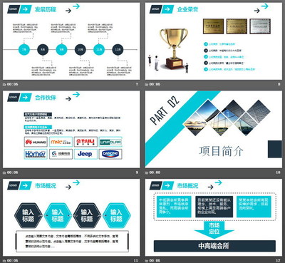 图片排版设计的公司简介商业融资PPT模板